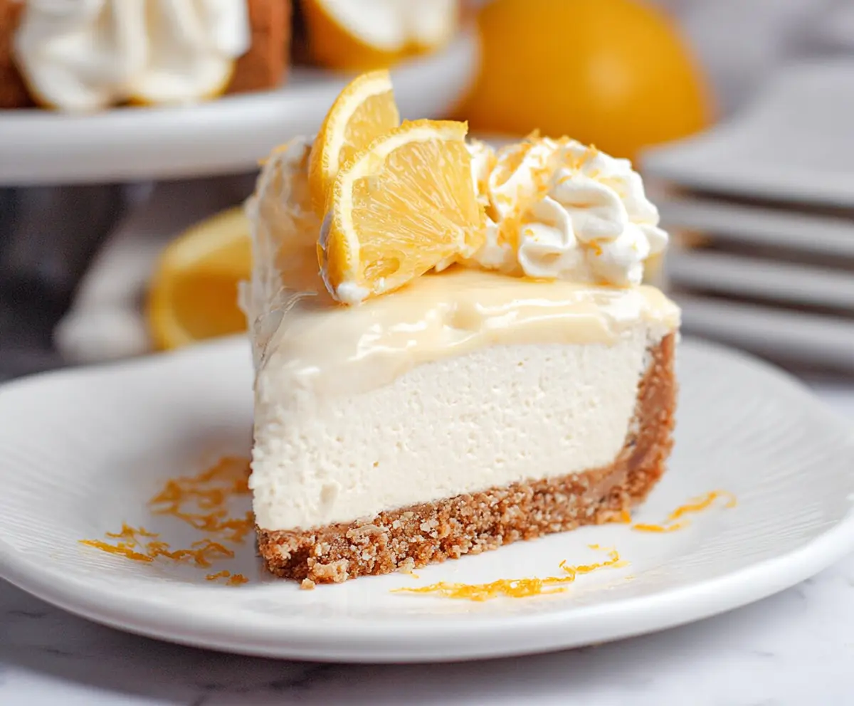 Gluten-Free Lemon Cheesecake (Vegan)