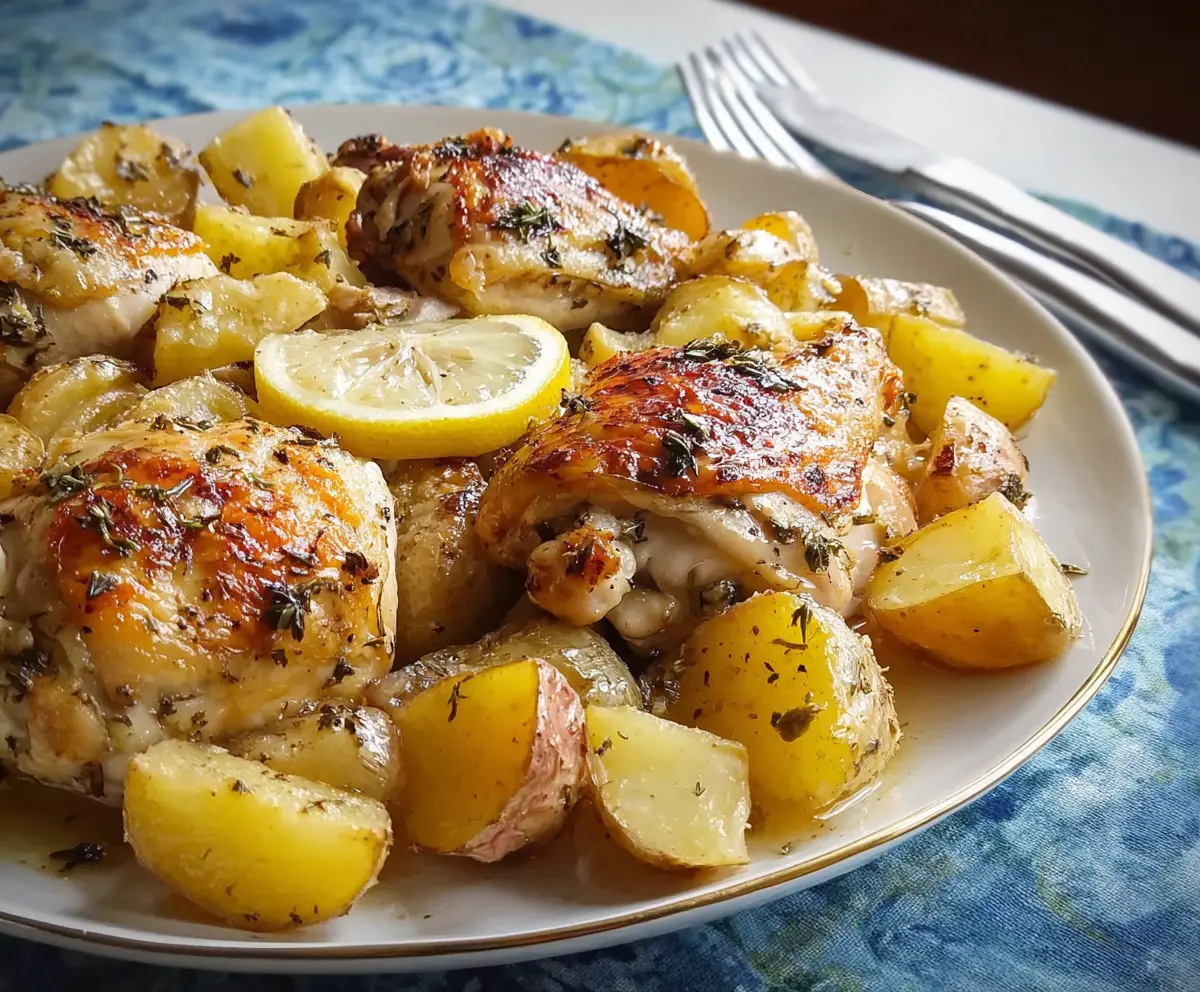 Greek Lemon Chicken and Potatoes