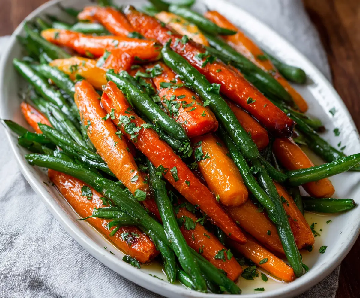 Honey Glazed Carrots & Green Beans