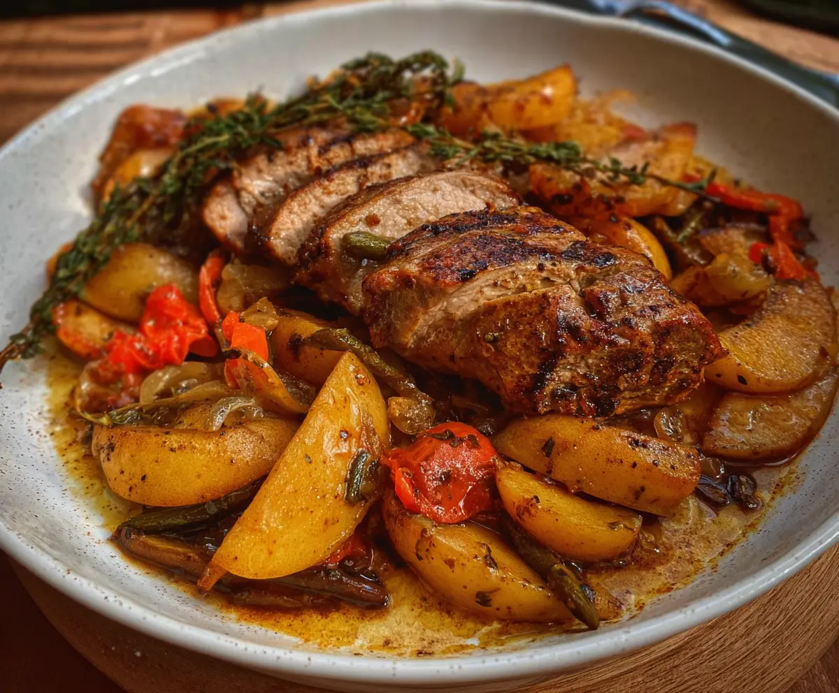 Mediterranean Pork & Apples