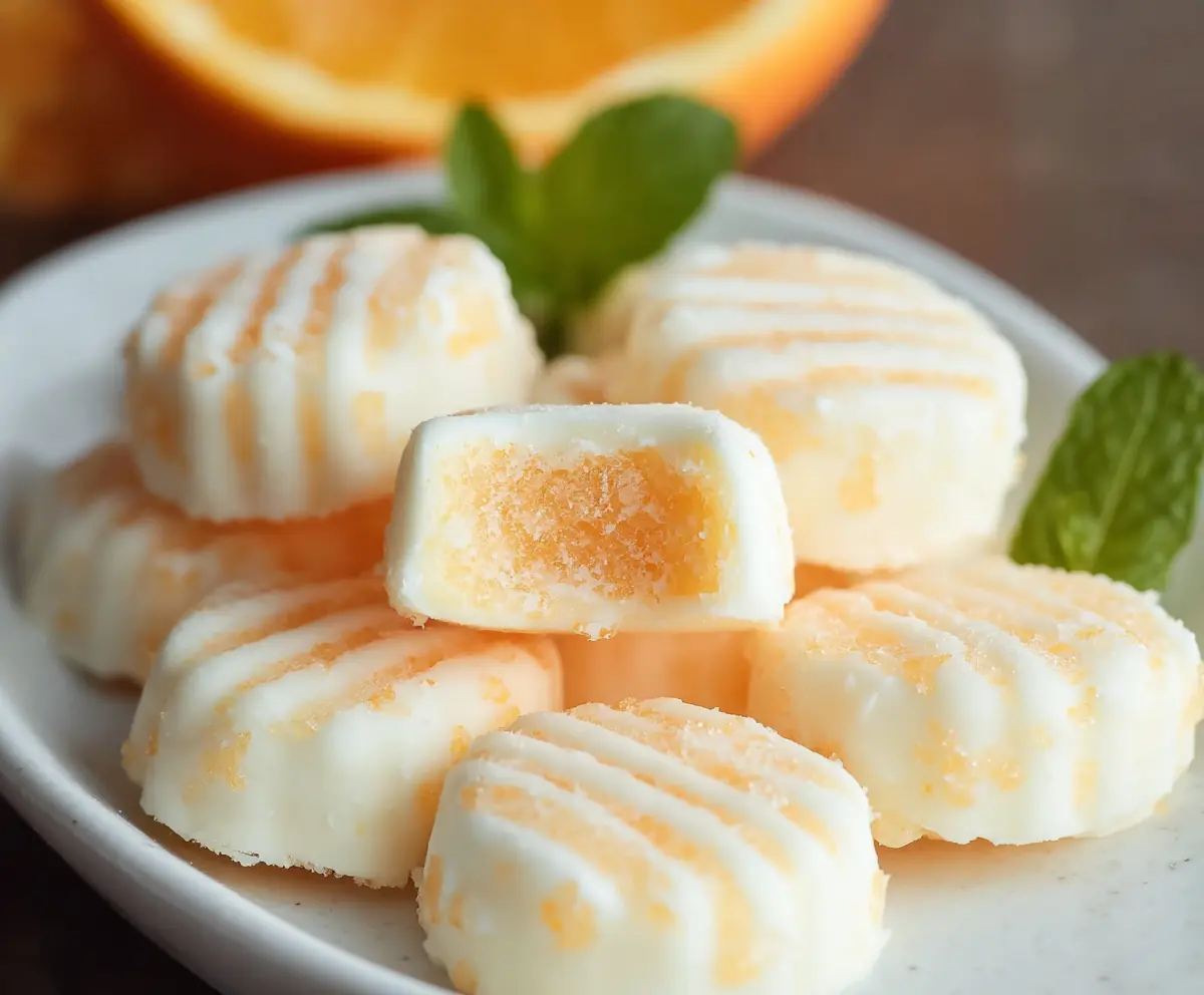 Sweet Orange Cream Cheese Mints