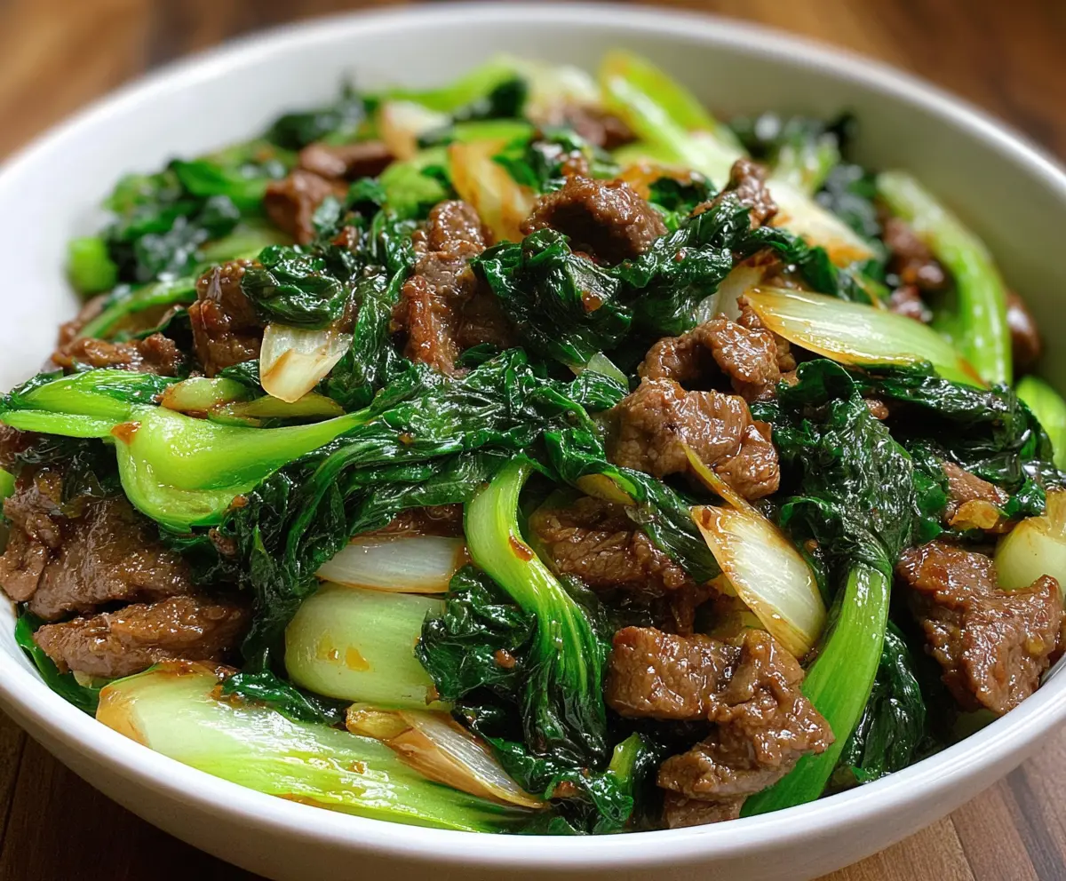 The Best Bok Choy Stir-Fried Beef Dish