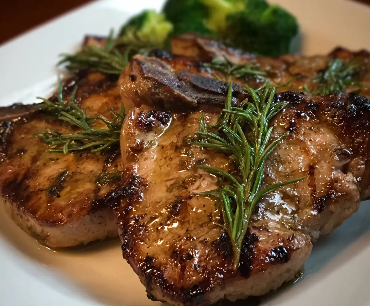 Grilled Rosemary Pork Chops