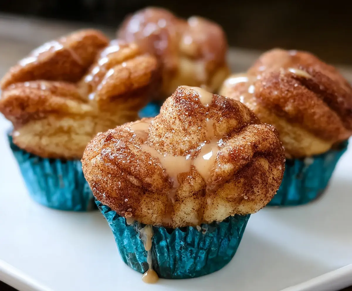 Delicious homemade Monkey Bread Muffins with gooey cinnamon and sugar topping, perfect for breakfast or brunch.