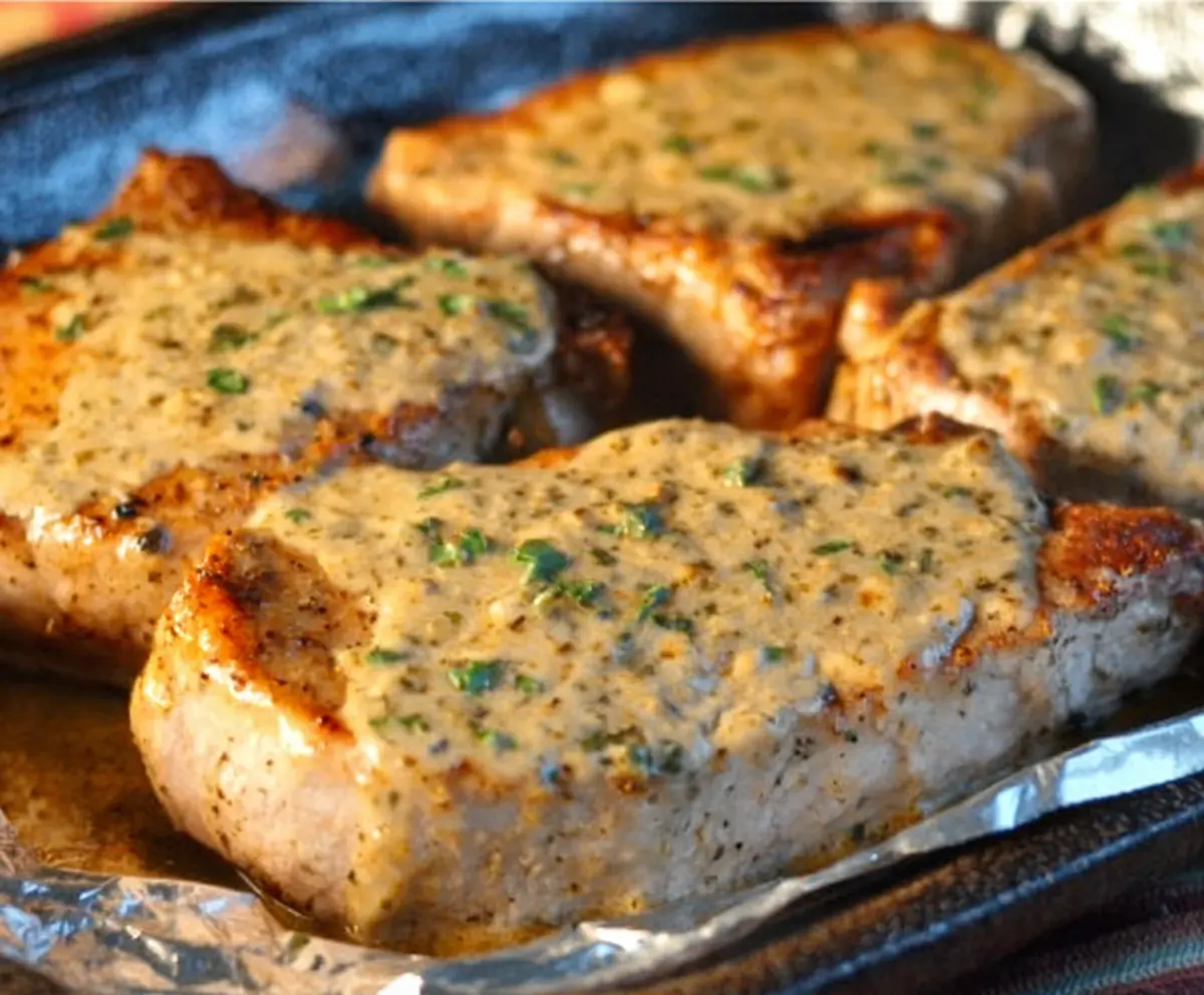 Oven Baked Ranch Pork Chops