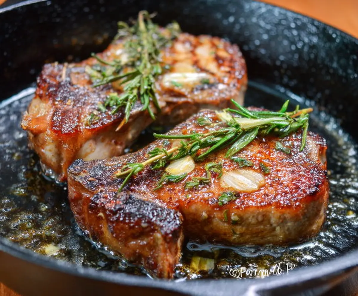 Pan Roasted Pork Chops