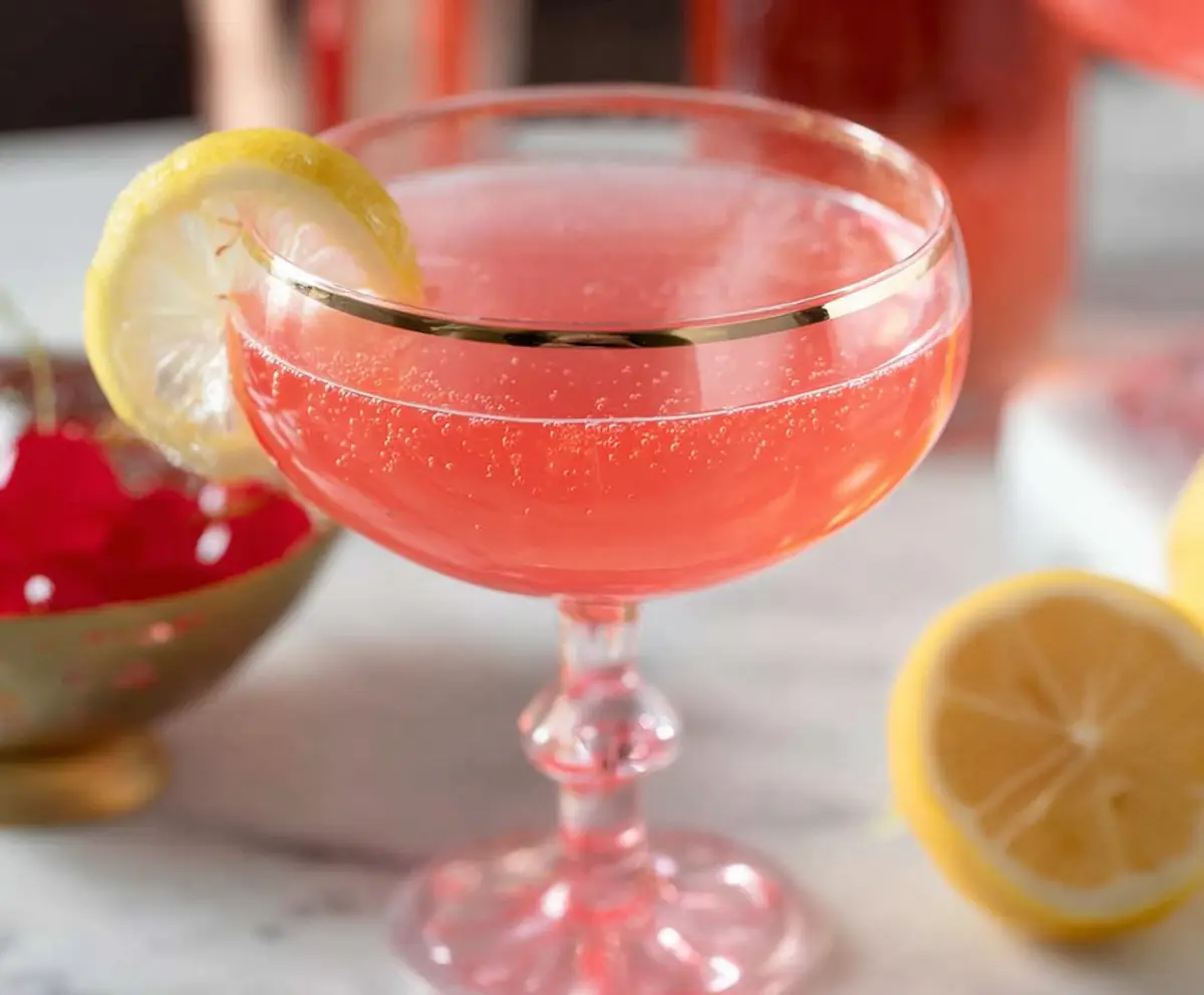 Pink Champagne Cocktail
