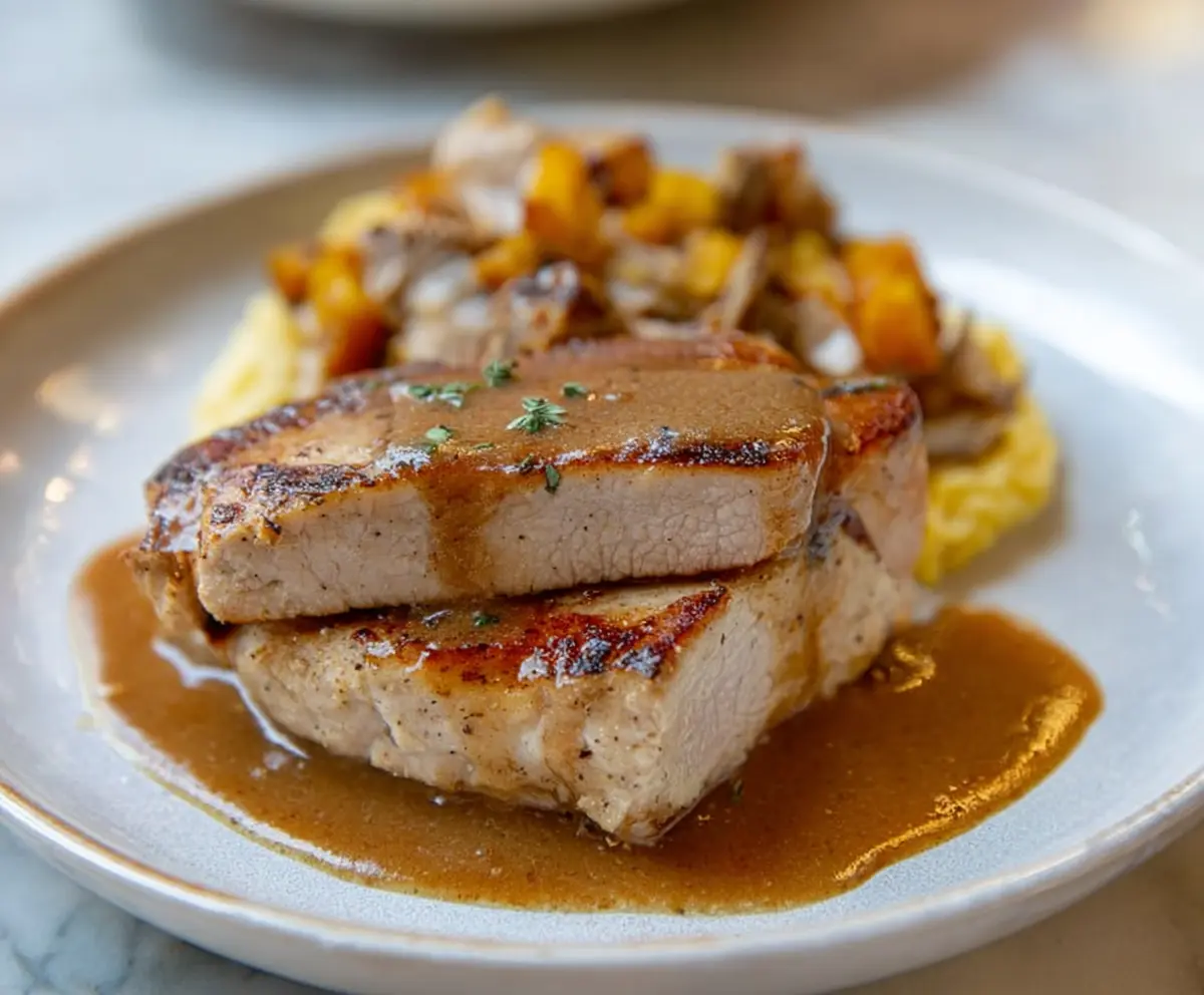 Skillet Pork Chops with Pan Gravy