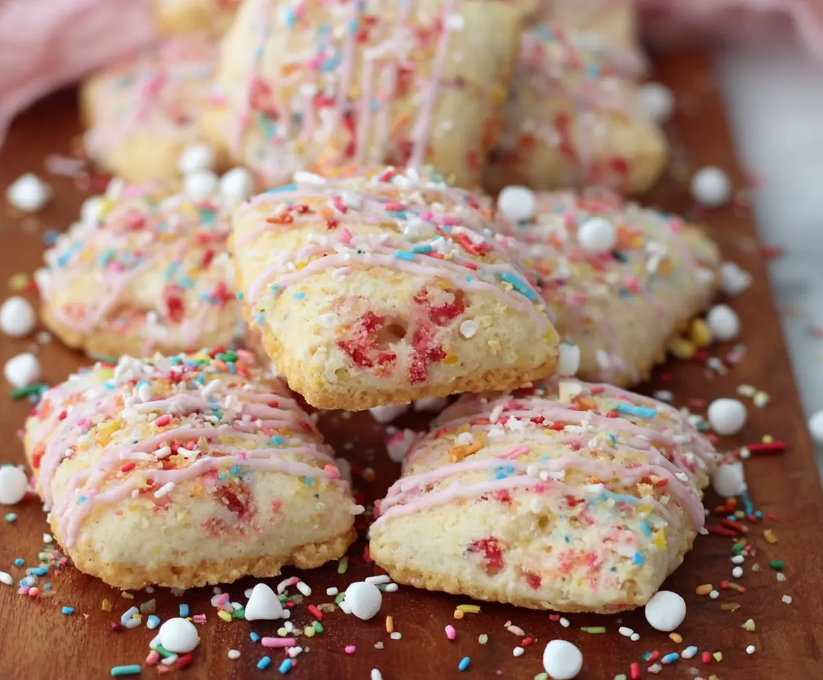 Strawberry Pop Tart Cookies