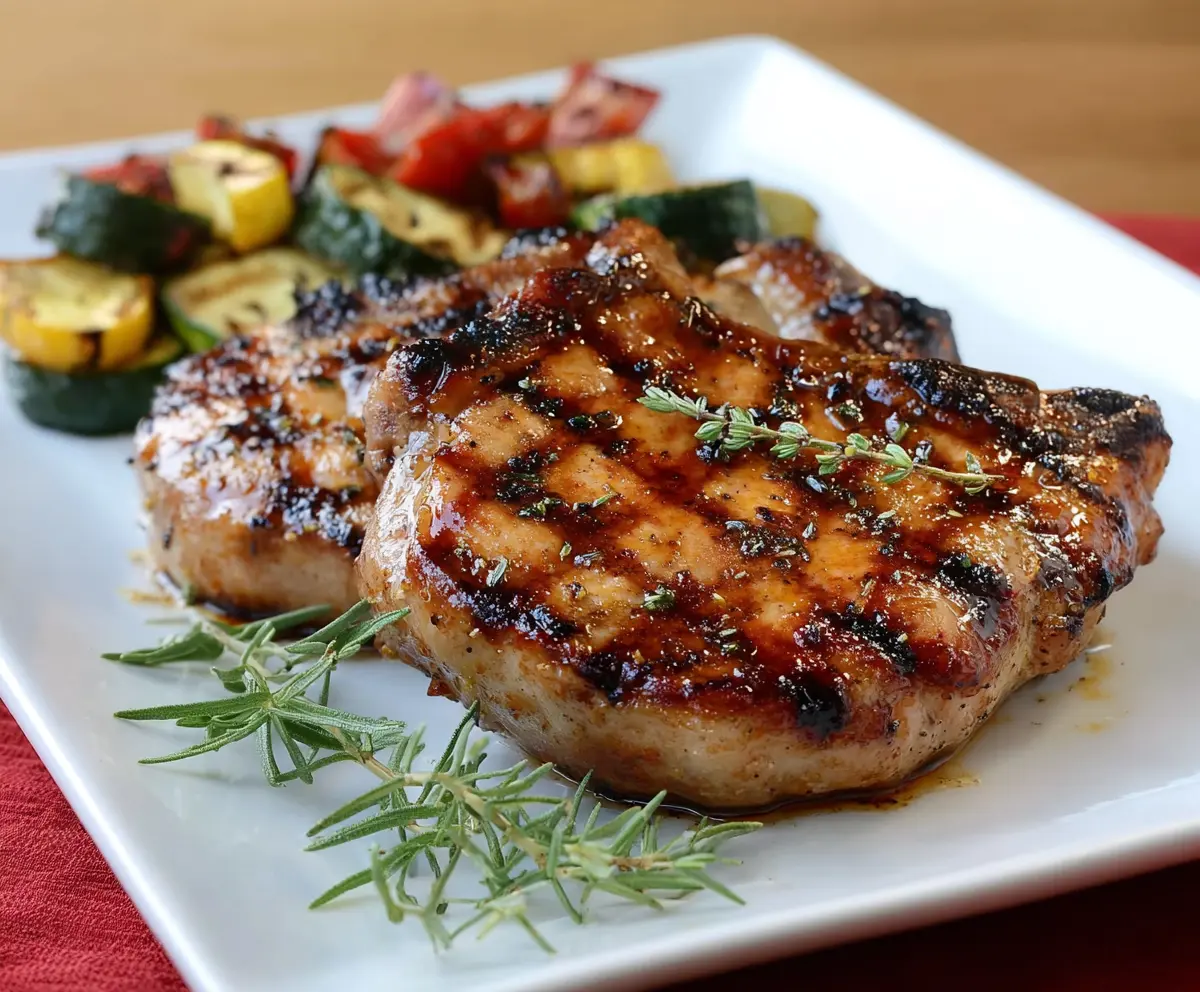 Succulent Grilled Hickory Pork Chops