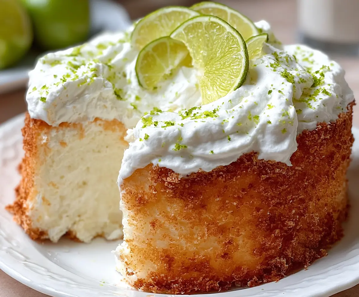 Best Key Lime Angel Food Cake