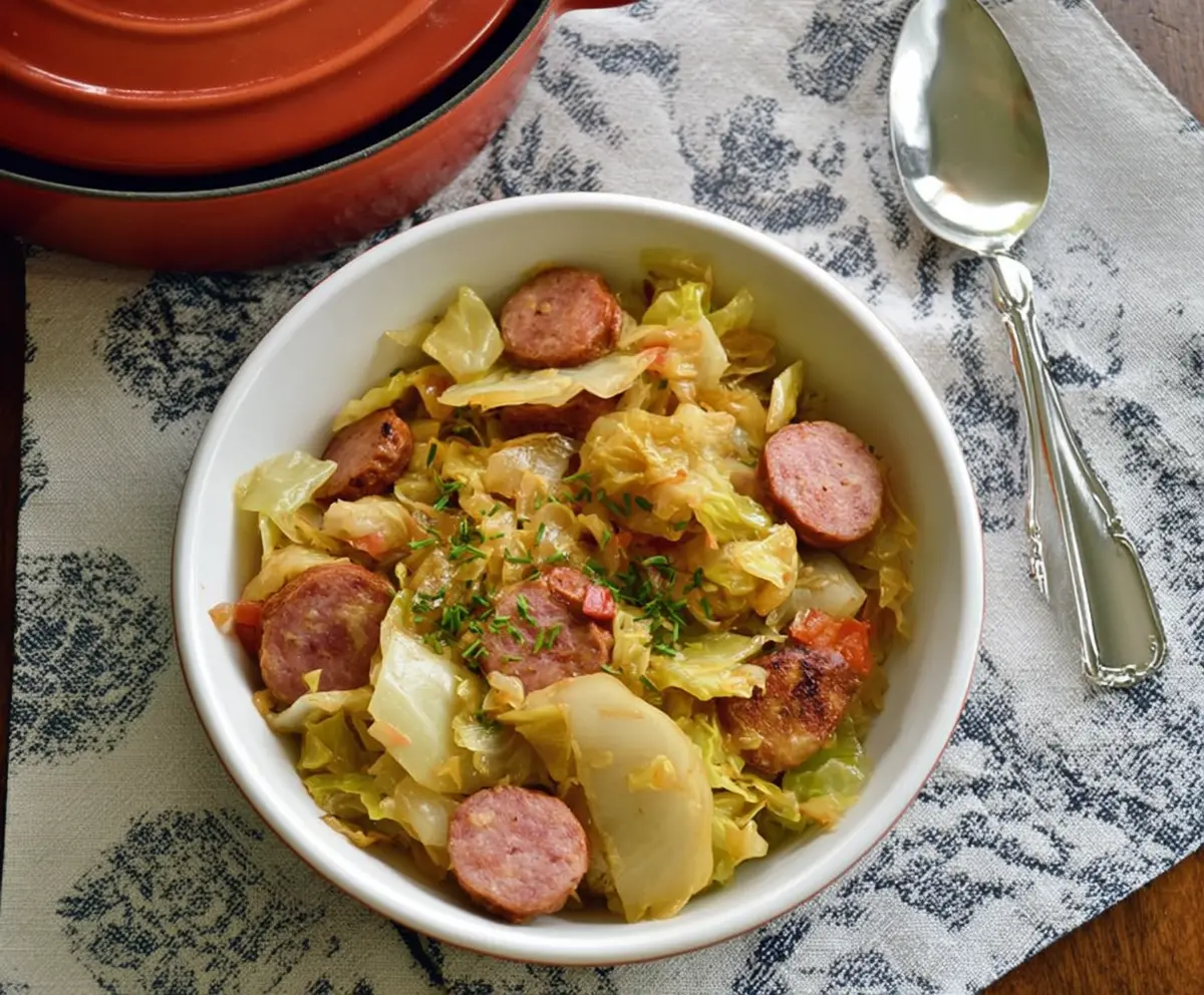 Cabbage and Sausage Side Dish