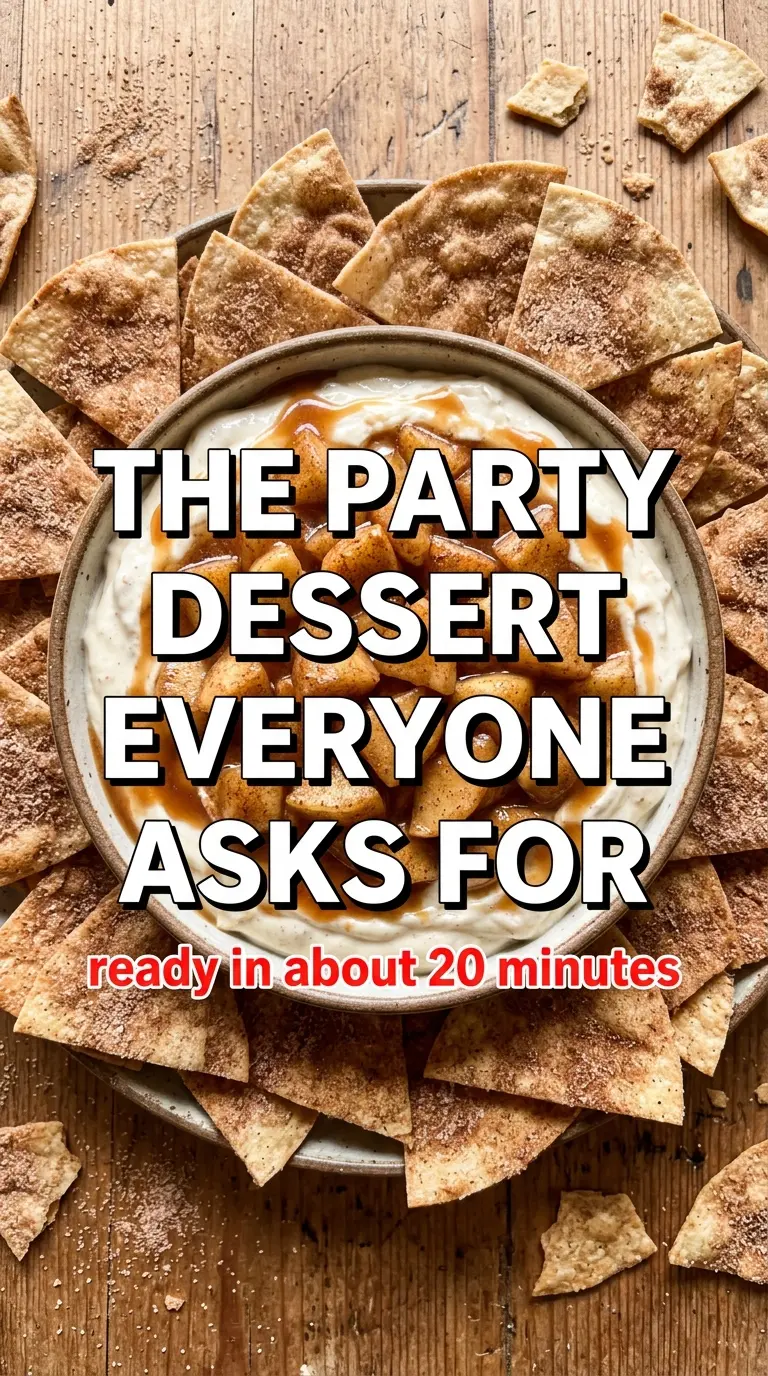 Apple Pie Dip With Cinnamon Sugar Chips, creamy spiced dessert