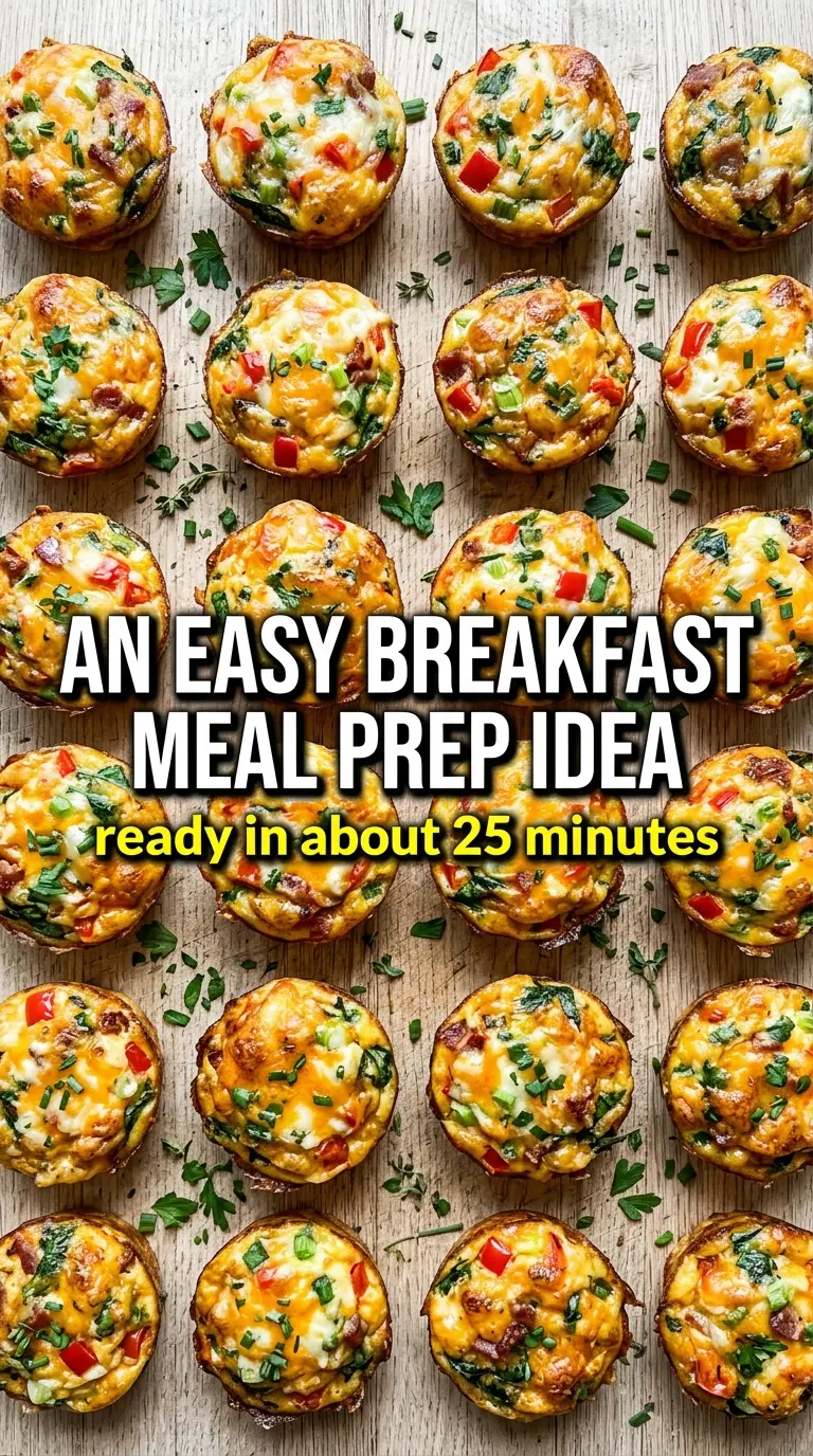 Baked Egg Muffin Cups fluffy cheesy vegetables