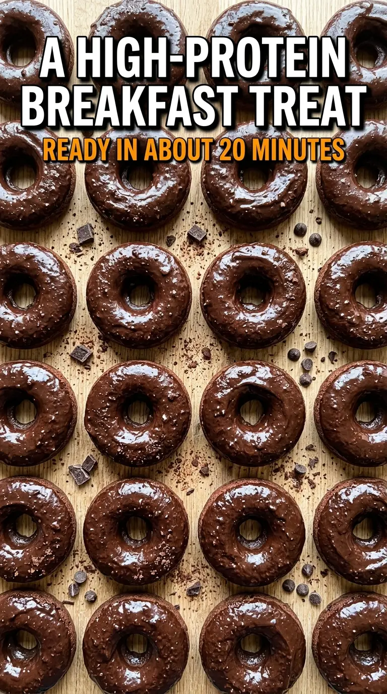 Chocolate Protein Donuts rich chocolatey baked