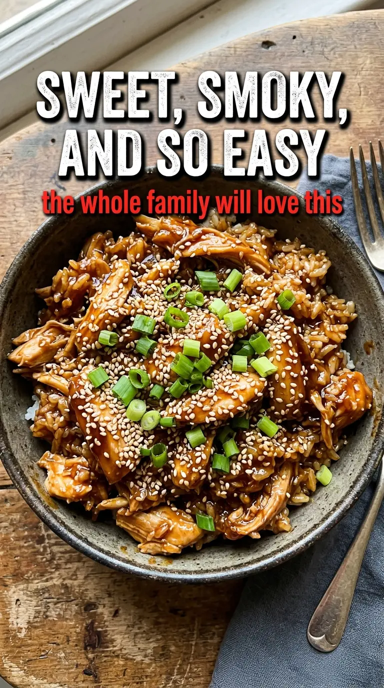 Honey BBQ Chicken Rice sweet smoky one-pan