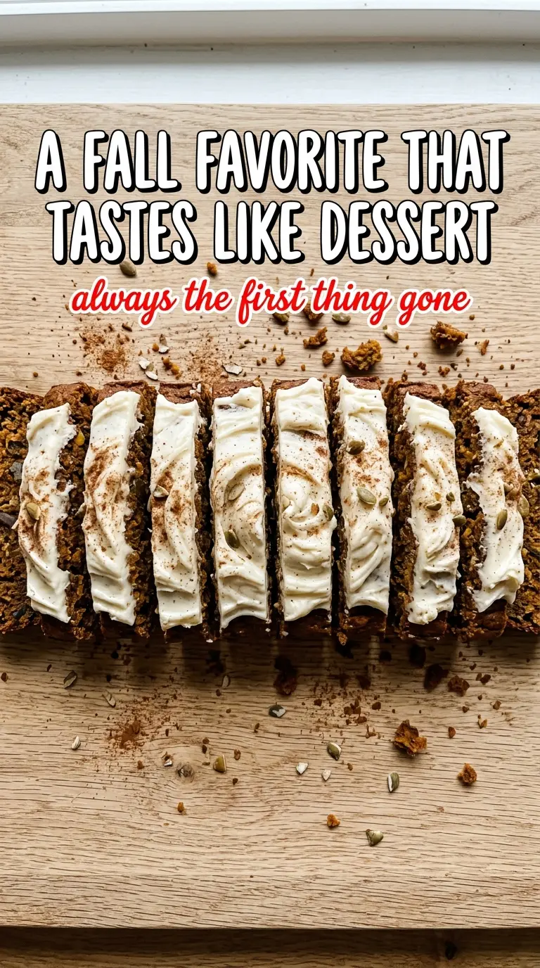 Pumpkin Bread With Cream Cheese Frosting moist spiced loaf