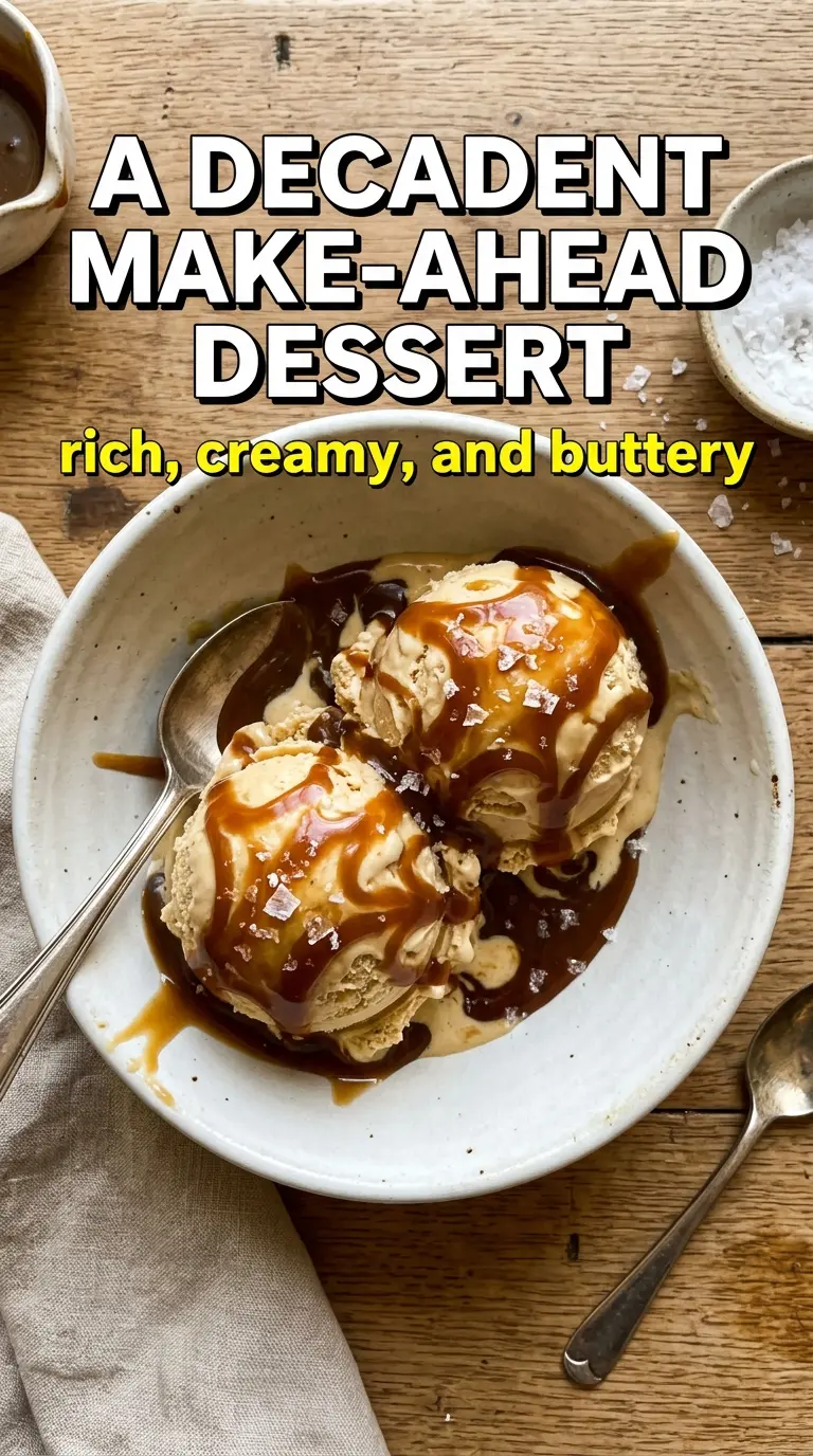 Salted Caramel Ice Cream creamy caramel swirls