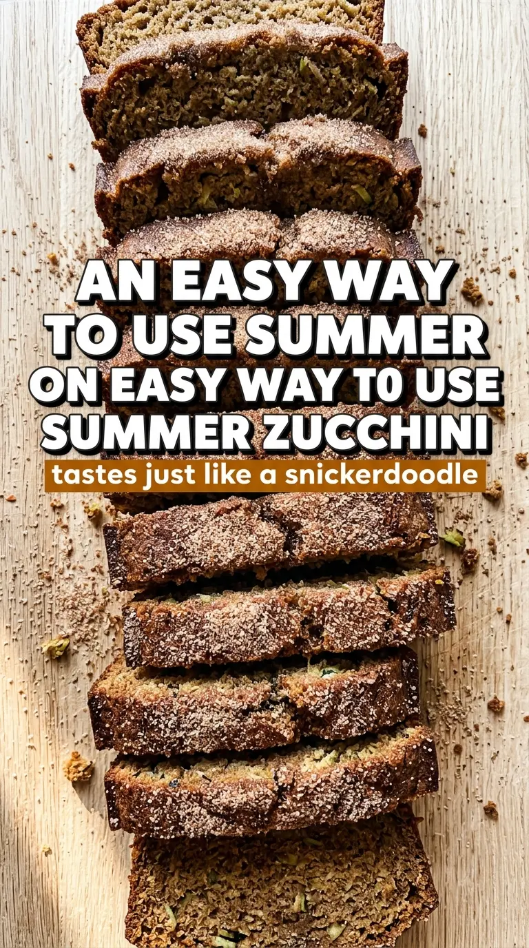 Snickerdoodle Zucchini Bread cinnamon-sugar moist loaf