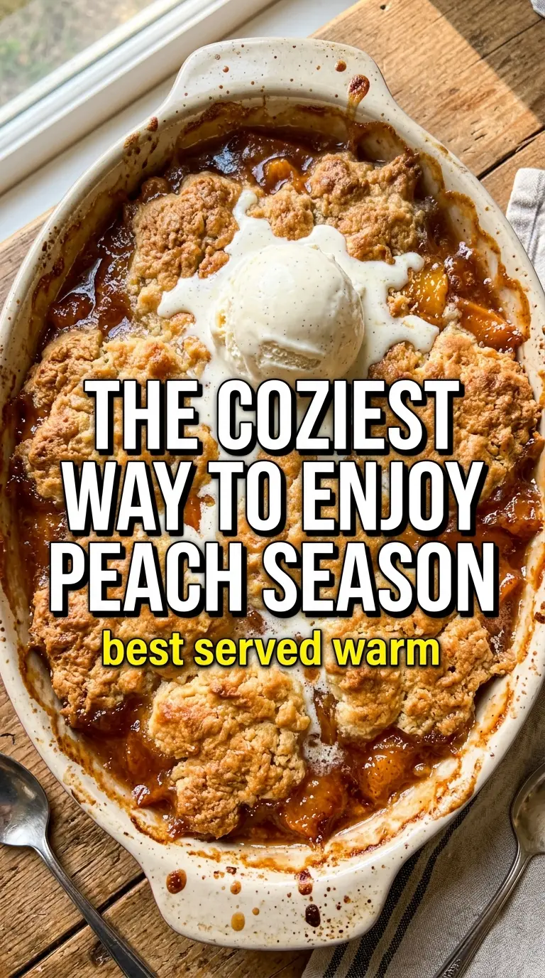 Southern Peach Cobbler juicy buttery golden