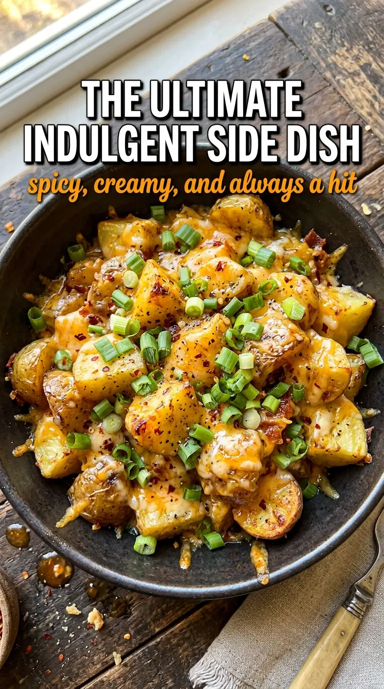 Swamp Potatoes spicy cheesy roasted