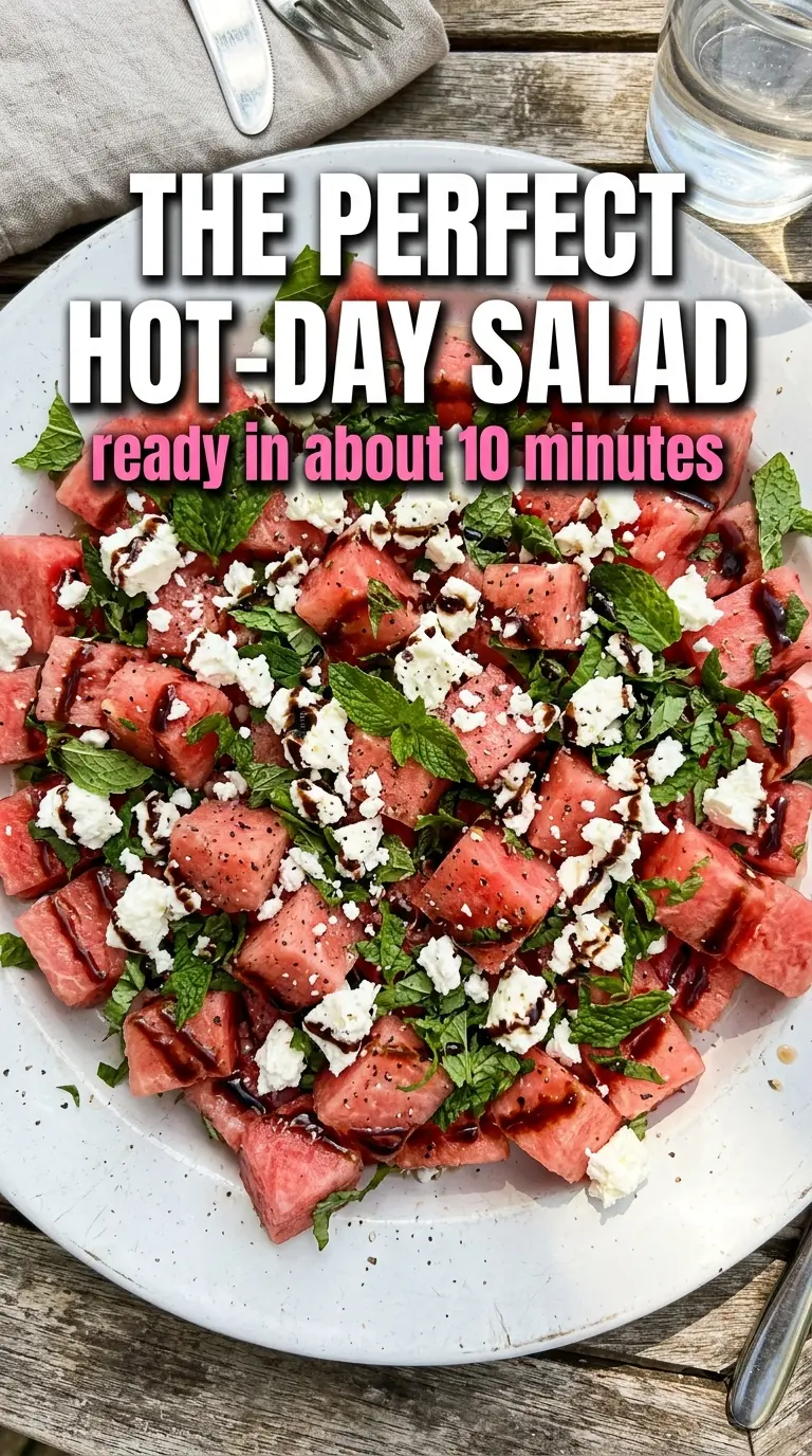 Watermelon Mint Feta Salad