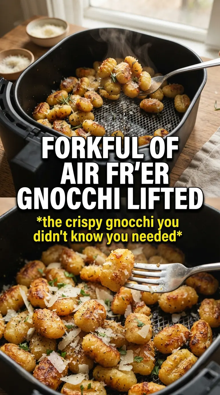 Air Fryer Gnocchi golden crispy garlic herb butter