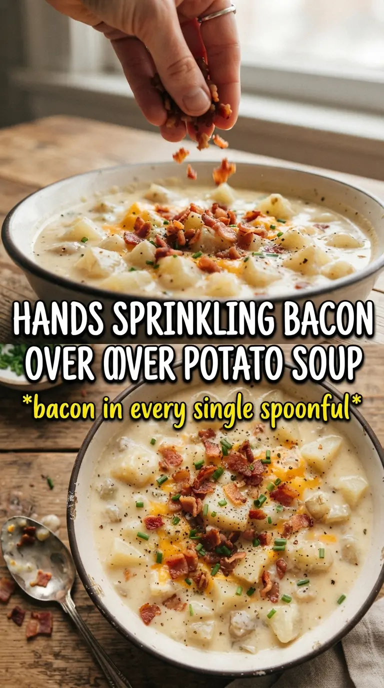 Bacon Potato Soup creamy hearty cheddar