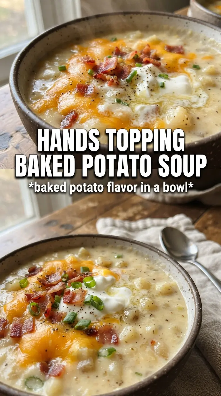 Baked Potato Soup creamy loaded