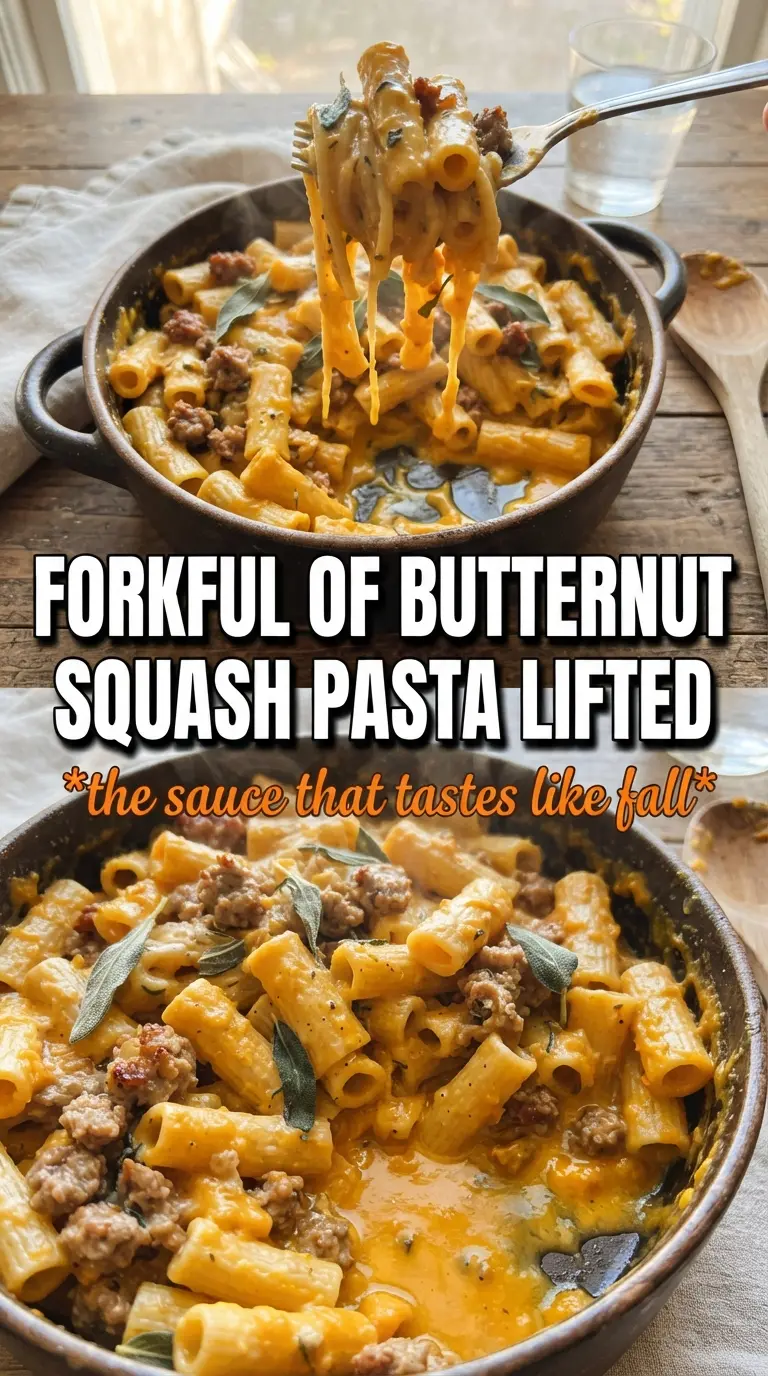 Creamy Butternut Squash Pasta With Sausage And Spinach creamy orange rigatoni