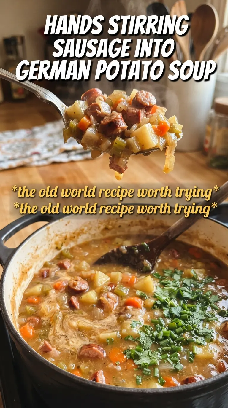 German Potato Soup hearty rustic