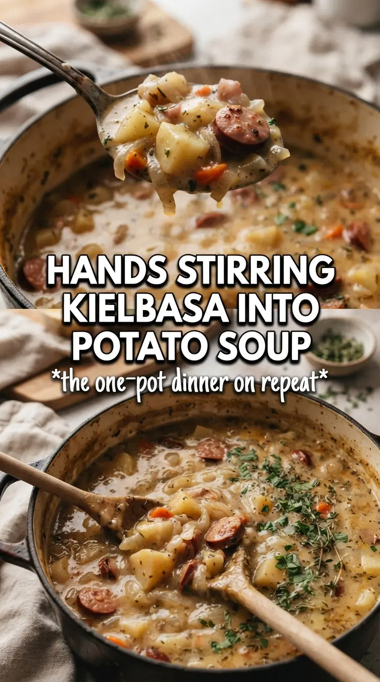 Kielbasa Potato Soup hearty smoky creamy