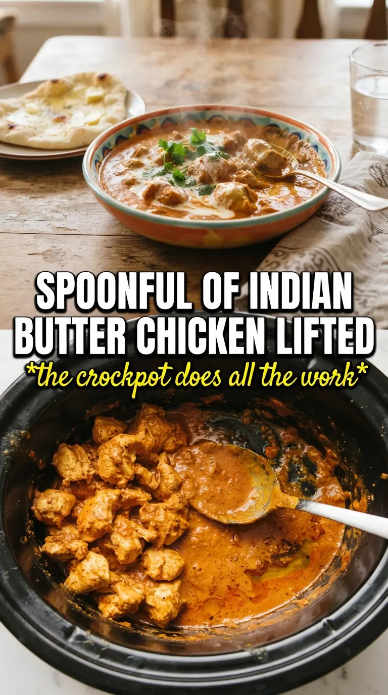 Slow Cooker Indian Butter Chicken creamy spiced tender