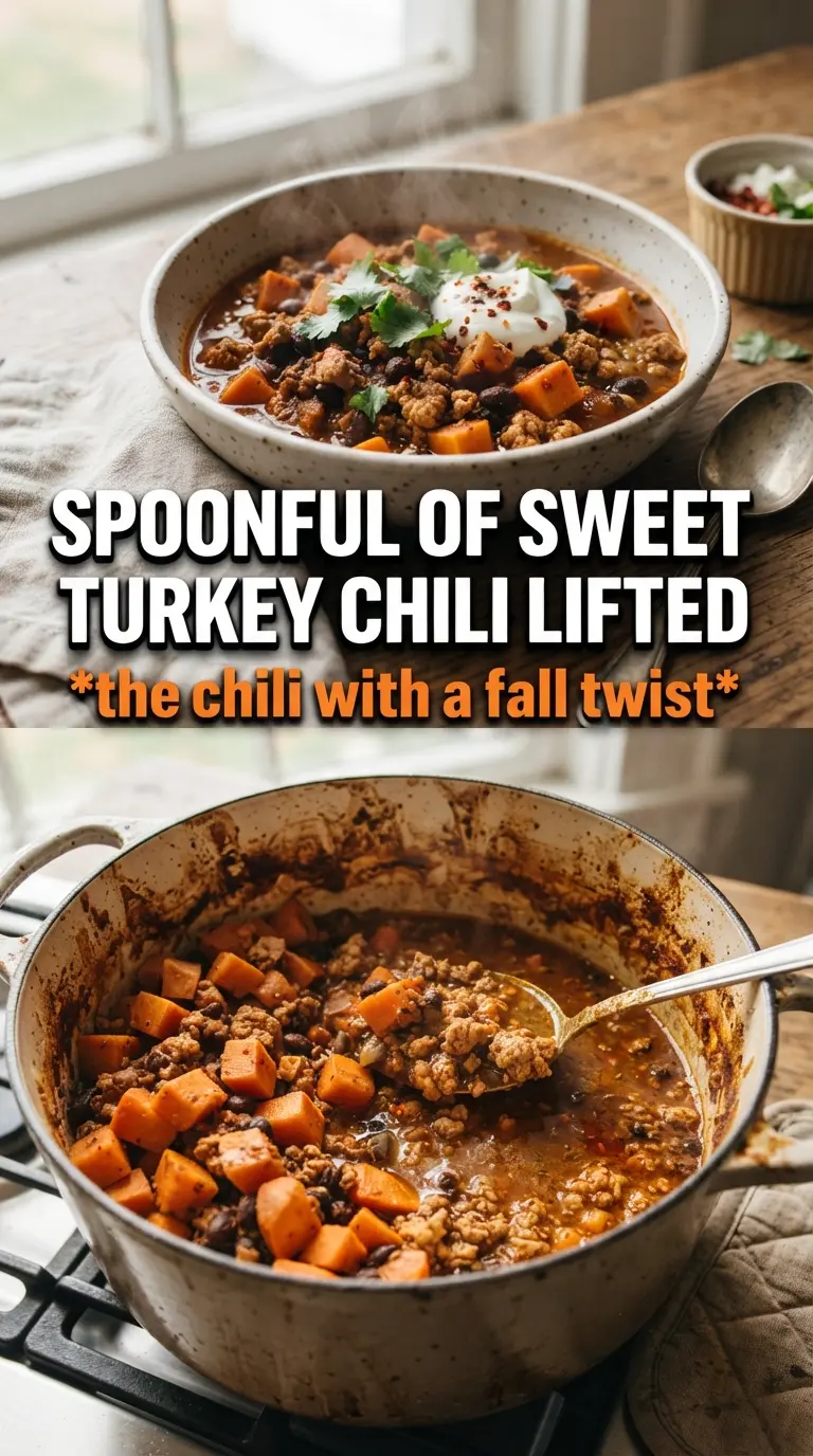 Sweet Potato Turkey Chili hearty smoky