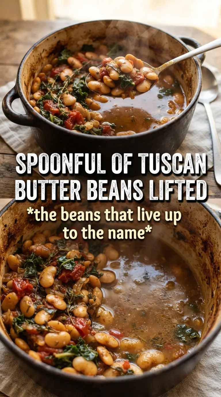 Tuscan Marry Me Butter Beans creamy skillet, spinach, parmesan